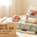 curva de crescimento do bebê